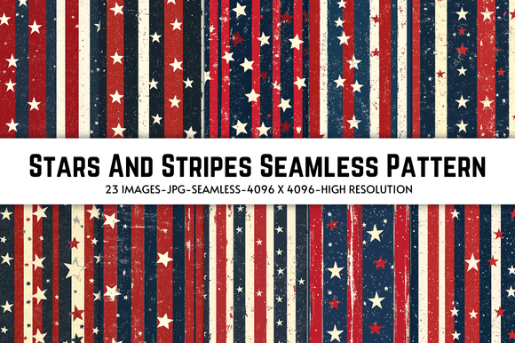 Download Stars and Stripes Seamless Pattern - Stripe Collection