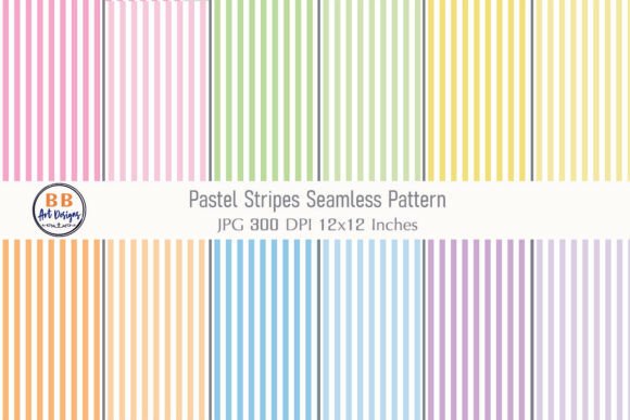 Download Pastel Stripe Seamless Pattern Paper - Stripe Collection