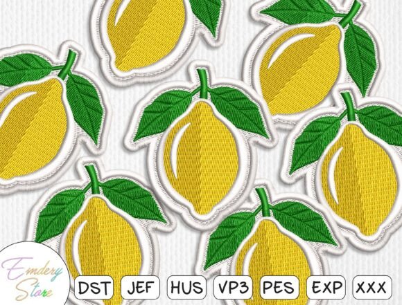Download Fruit Summer Patch Embroidery Files - Files Collection