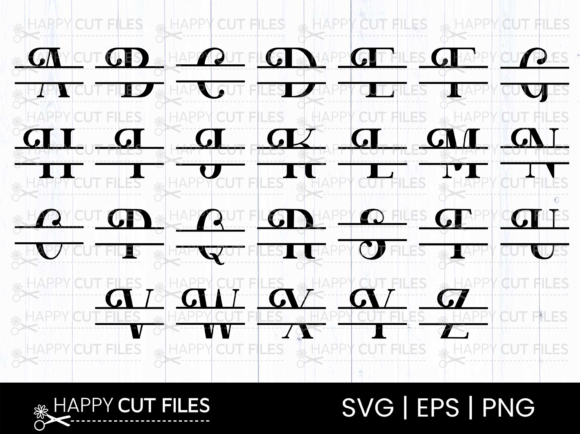Download Split Svg Monogram Svg Files for Cricut - Premium Resources