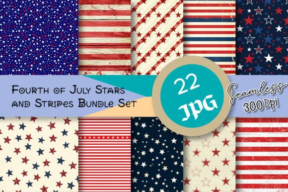 Download Fourth of July Stars and Stripes Bundle - Stripe Collection