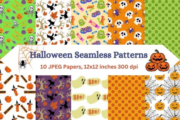 Download Spooky Nightmares: Halloween Patterns - Halloween Collection